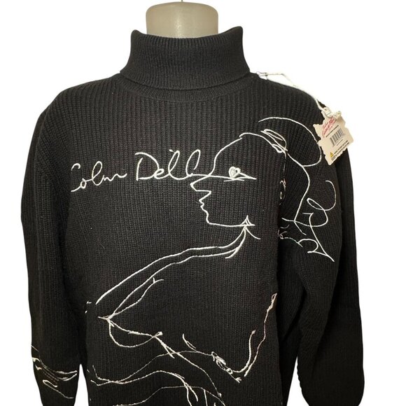KIDSUPER Studios Black Colm Dillane Doodle Sweater 2023 NWT Men's size L - Picture 5 of 10